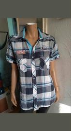 Mooie geruite blouse van ARYA BOY made in Italy maat L, Ophalen of Verzenden, Gedragen, ARYA BOY, Halswijdte 39/40 (M)