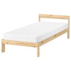 Ikea bed Neiden, Huis en Inrichting, Ophalen, 90 cm, Eenpersoons, Beige