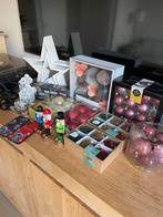 Diverse kerstdecoratie kerstballen roze, goud, rood, groen, Diversen, Kerst, Ophalen of Verzenden, Gebruikt