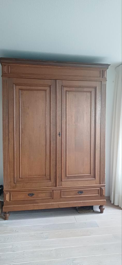 Antieke houten kast, Huis en Inrichting, Kasten | Kledingkasten, Gebruikt, 150 tot 200 cm, 100 tot 150 cm, 50 tot 75 cm, Met lade(s)