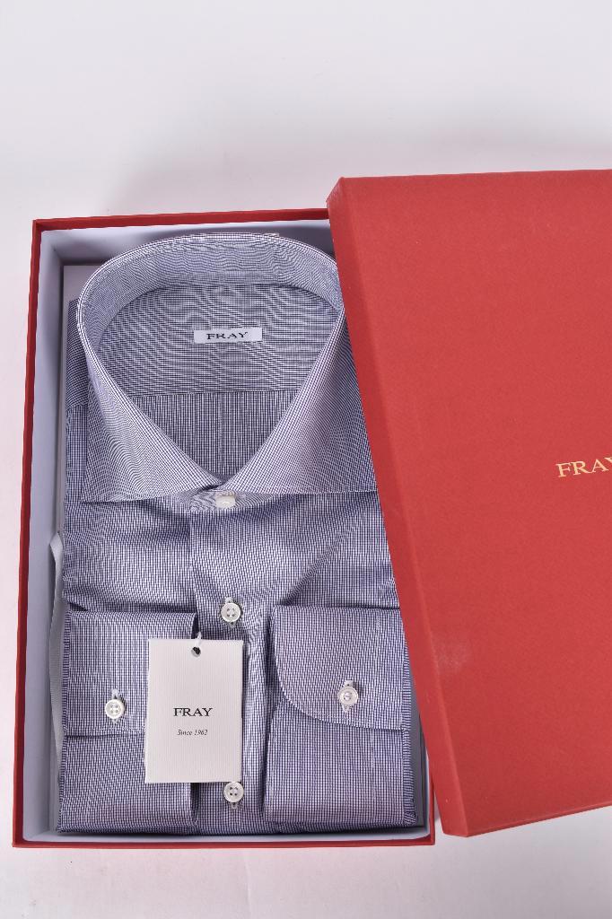 Nieuw shirt overhemd van FRAY katoen maat 44, Kleding | Heren, Overhemden, Nieuw, Halswijdte 43/44 (XL), Blauw, Ophalen of Verzenden