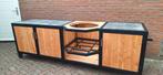 Buitenkeuken staal frame/douglas, Tuin en Terras, Buitenkeukens, Ophalen, Nieuw, Houtskool