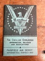 WO2 US Handbook Civilian Employees USAAF air depot 1942 naam, Verzamelen, Militaria | Tweede Wereldoorlog, Amerika, Landmacht