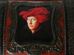 Vintage blik met portret van Jan van Eyck, Antiek en Kunst, Ophalen of Verzenden