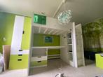 IKEA Stuva hoogslaper, kast en opbergdoos wit/groen, Ophalen, Gebruikt, Hoogslaper
