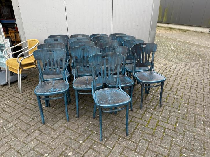 Café bistro thonet stoelen retro vintage hutten Selection, Huis en Inrichting, Stoelen, Gebruikt, Vijf, Zes of meer stoelen, Bruin