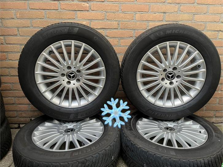 17” orig Mercedes vito V-klasse EQV Michelin winterset TPMS, Auto-onderdelen, Banden en Velgen, Banden en Velgen, Winterbanden