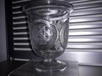 ANTIEK GLAZEN COUPE/VAAS met RADGRAVURES in PERFECTE STAAT, Antiek en Kunst, Antiek | Glas en Kristal, Ophalen of Verzenden
