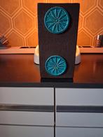 Vintage aardewerk vaas, met Blauwe Accenten, Huis en Inrichting, Woonaccessoires | Vazen, Ophalen of Verzenden, Zo goed als nieuw