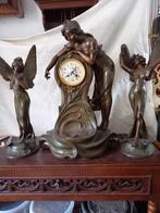 Tekoop:Klokkenstel zamak Jugendstil, Antiek en Kunst, Ophalen