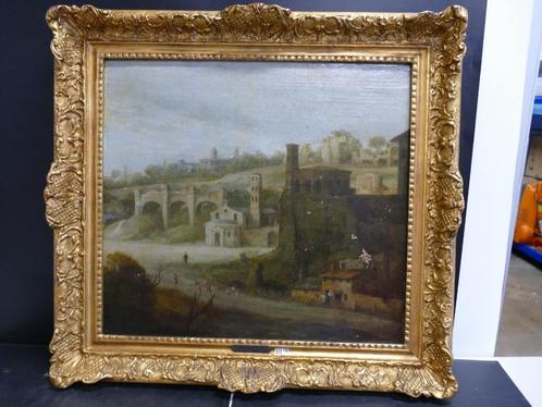 Vlaams werk 17de eeuw - Campo Vaccino / Forum Romanum, Antiek en Kunst, Kunst | Schilderijen | Klassiek, Ophalen of Verzenden
