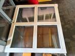 3 houten ramen te koop – dubbel glas, Ophalen, Gevelraam of Ruit, Gebruikt, 80 tot 120 cm