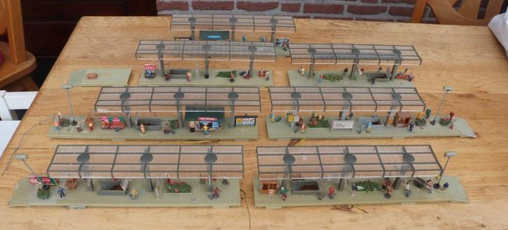 Perron Kibri station H0 trein Märklin Fleischmann Roco Piko, Hobby en Vrije tijd, Modeltreinen | H0, Gebruikt, Brug, Tunnel of Gebouw