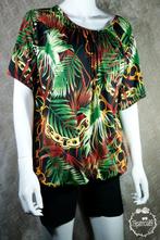 Ballon shirt met elastiek palm ketting marine maat 42 t/m 48, Overige kleuren, Sas mode, Maat 42/44 (L), Nieuw