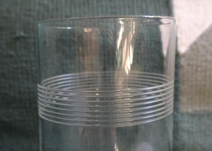 Art Deco glasservies met ribbel, Antiek en Kunst, Antiek | Glas en Kristal, Ophalen