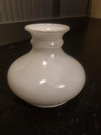 Witte  glazen lampenkap, Ophalen of Verzenden, Zo goed als nieuw, Rond