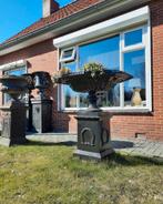 Gietijzeren tuinvazen tuinvaas bloempot bloembak op sokkel, Tuin en Terras, Tuinvazen, Ophalen, Nieuw