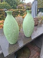 Groene vazen, Steen, Gebruikt, 50 tot 75 cm, Ophalen of Verzenden