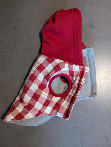 Honden truitje rood wit - 25cm ruglengte - maat S beschikbaar voor biedingen