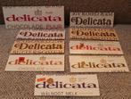 9 x Delicata Chocolade Verpakkingen, Ophalen of Verzenden, Gebruikt, Verpakking