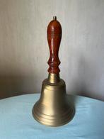 Antieke koperen schoolbel, Ophalen of Verzenden
