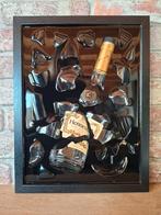 Hennessy fles verwerkt in een lijst met Epoxy, Ophalen of Verzenden
