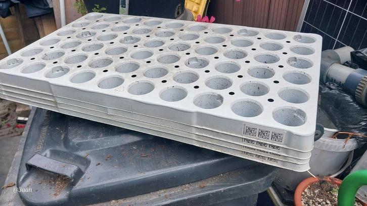 Kweektrays 6 X 10 gats, Tuin en Terras, Kweekspullen, Gebruikt, Kweekbak, Ophalen of Verzenden