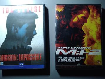 DVD NL Mission Impossible.1 + 2 met T. Cruise !! ZGAN !! beschikbaar voor biedingen