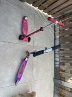 2x Maxi Micro step Deluxe LED - 3-wiel kinderstep - Roze/PRS, Fietsen en Brommers, Steps, Ophalen, Gebruikt, Gewone step