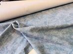 Blauwe meubelstof 4m20 - 140cm breed op rol, Ophalen, Blauw, 120 cm of meer, Katoen