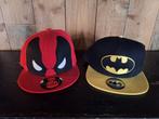 Marvel deadpool en DC Batman baseballcaps, Ophalen of Verzenden, Zo goed als nieuw, One size fits all