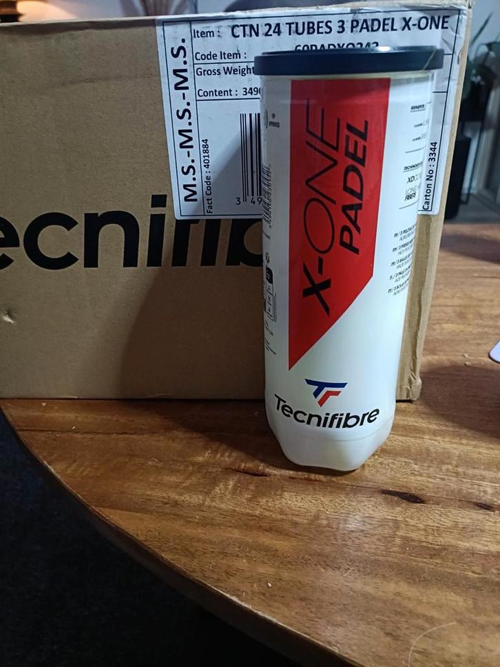 Technifibre Padel X one padelballen 5,50 per blik, Sport en Fitness, Padel, Nieuw, Padelballen, Ophalen of Verzenden