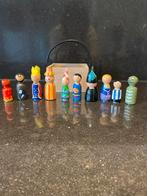 Houten peg doll familieopstelling poppetjes fantasie, Ophalen of Verzenden, Nieuw