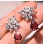 Oorbellen met zirconia, Sieraden, Tassen en Uiterlijk, Oorbellen, Ophalen of Verzenden