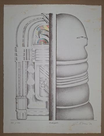 Jong Remé , litho. Rock girl.Alleen ophalen. beschikbaar voor biedingen