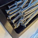 45 stuks lange 100 mm RVS schroeven met grove draad, 50 tot 100 mm, Schroeven, Nieuw, Ophalen of Verzenden