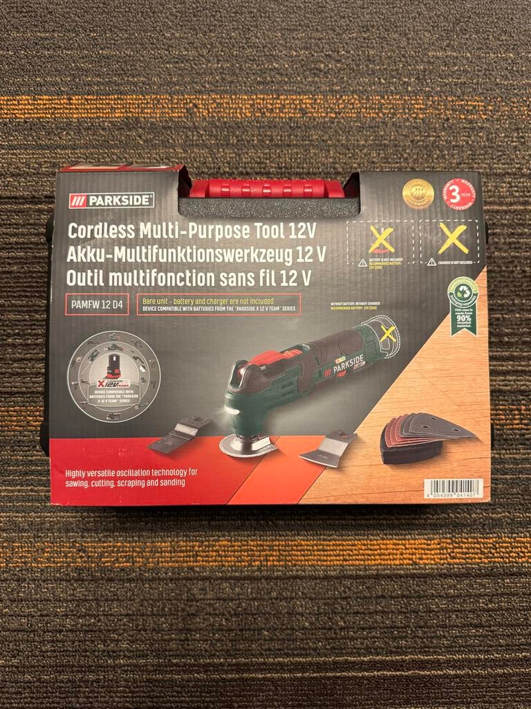 Parkside Accu-Multifunctionsgereedschap 12V - Nieuw, Doe-het-zelf en Verbouw, Gereedschap | Overige machines, Ophalen of Verzenden