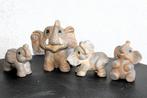 Set van 4 grappige olifanten., Antiek en Kunst, Ophalen of Verzenden