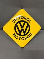 Topstaat emaille Victorol Motoroil bord reclamebord VW, Antiek en Kunst, Antiek | Emaille, Ophalen of Verzenden