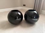 2 grote zwarte bollen vazen 33cmx 34cm, Huis en Inrichting, Woonaccessoires | Vazen, Ophalen, Zo goed als nieuw, Zwart, Minder dan 50 cm