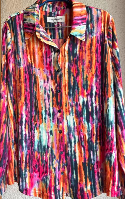 Blouse NIEUW Andcowoman model Lotte maat XL, Kleding | Dames, Blouses en Tunieken, Nieuw, Maat 46/48 (XL) of groter, Ophalen of Verzenden