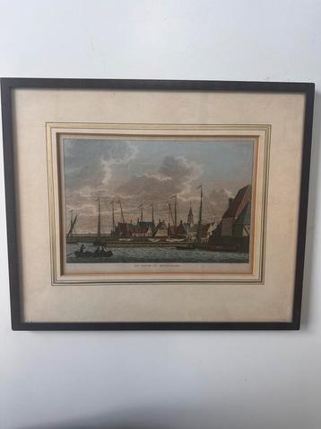 Handgekleurde gravure Hindeloopen beschikbaar voor biedingen