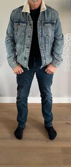 Spijkerjas met teddy voering - Maat M, Kleding | Heren, Ophalen of Verzenden, Zo goed als nieuw, Maat 48/50 (M), Blauw