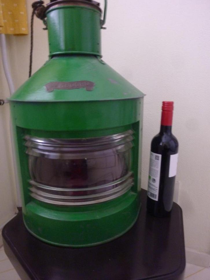 Bakboord lantaarn, Verzamelen, Scheepvaart, Gebruikt, Gebruiksvoorwerp, Ophalen