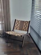Lounge chair dutchbone Landa, Huis en Inrichting, Stoelen, Ophalen, Bruin, Zo goed als nieuw, Eén