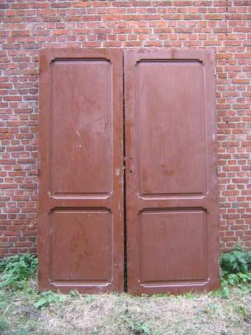 220x75,5 Oude paneeldeur, kastdeur links op foto beschikbaar voor biedingen