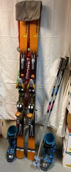 Salomon ski's met skischoenen (345/27,5), -stokken en -tas, Sport en Fitness, Ophalen, 160 tot 180 cm, Gebruikt, Onbekend