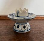 Kleine porseleinen kandelaar Blauw wit, Overige materialen, Blauw, Ophalen of Verzenden, Zo goed als nieuw