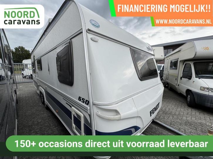 Fendt 650 PLATIN, FRANSBED,RONDZIT, TREINZIT, CASSETTELUIFEL, Caravans en Kamperen, Caravans, Bedrijf, meer dan 6, 1500 - 2000 kg