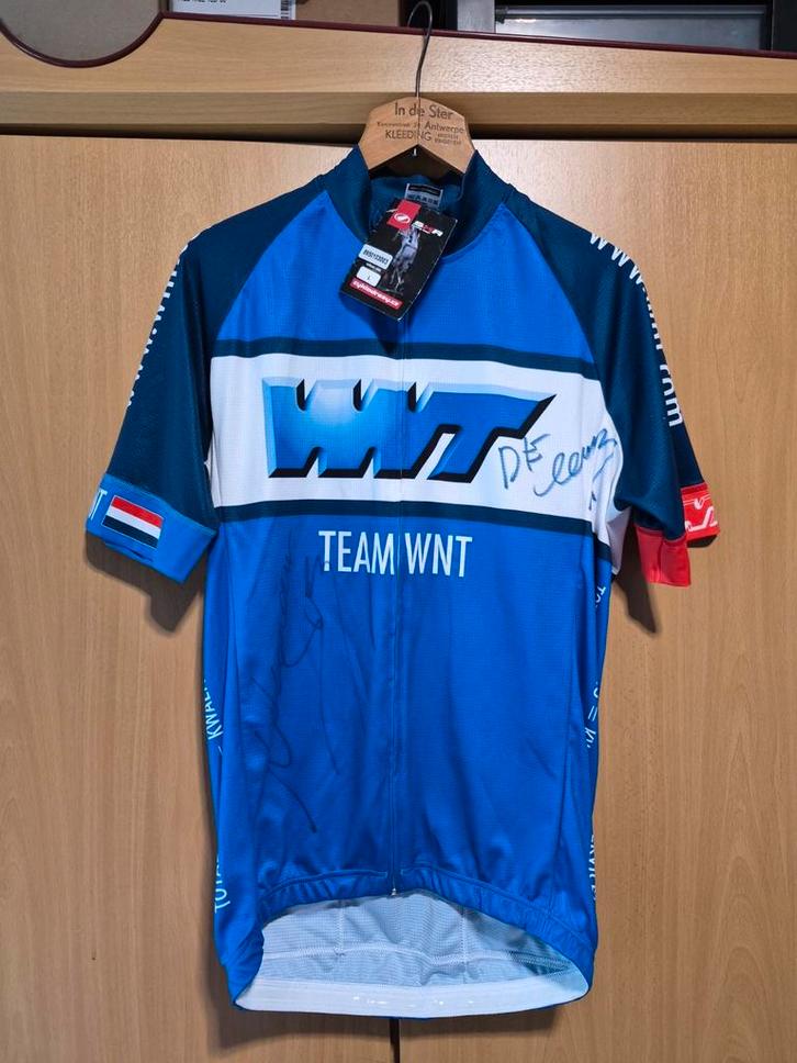 Koersshirt WNT Team (Ceratizit) met Handtekeningen - L, Sport en Fitness, Wielrennen, Nieuw, Helm, Ophalen of Verzenden